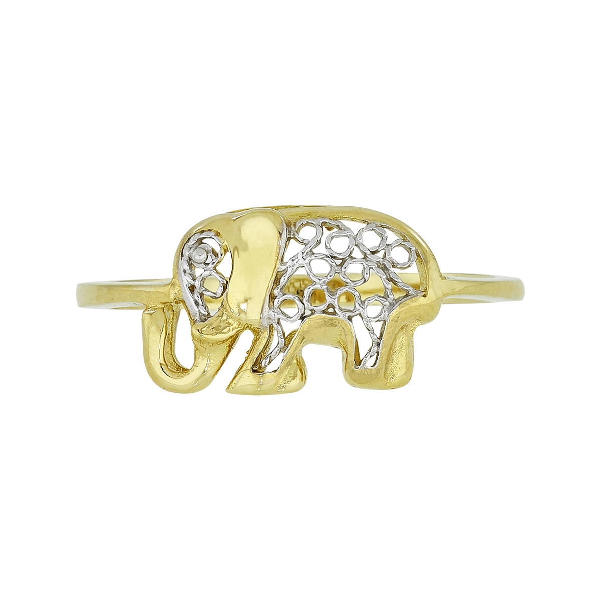 Anillo de elefante en oro de 18 Kilates