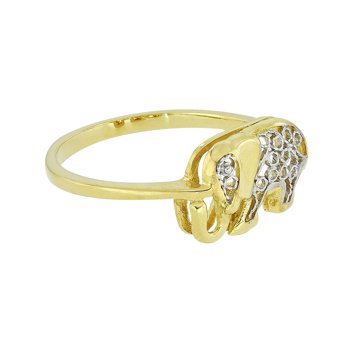 Anillo de elefante en oro de 18 Kilates