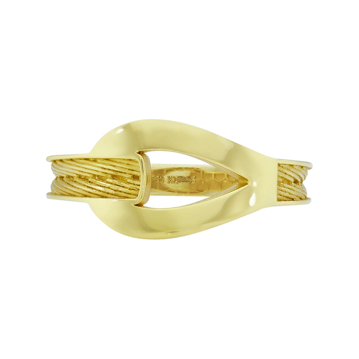 Anillo en oro amarillo de 18 Kilates satinado