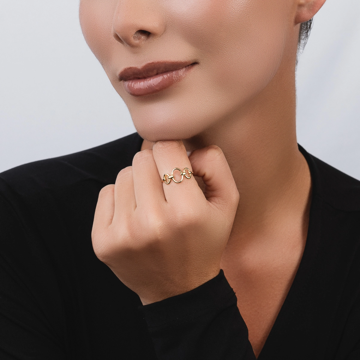 Anillo en oro amarillo de 18 Kilates