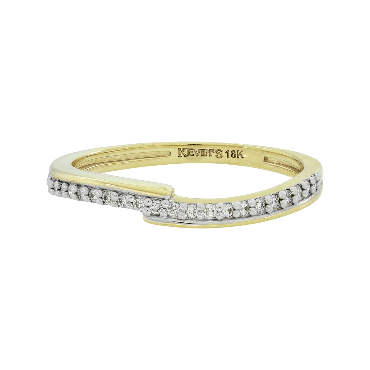 Anillo en oro amarillo de 18 Kilates, con diamantes de 0.11 Ct