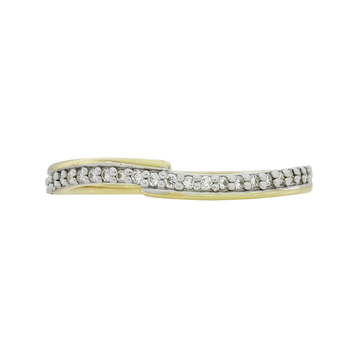Anillo en oro amarillo de 18 Kilates, con diamantes de 0.11 Ct