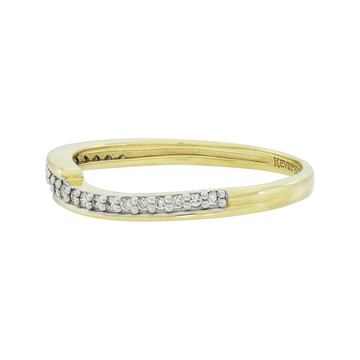 Anillo en oro amarillo de 18 Kilates, con diamantes de 0.11 Ct