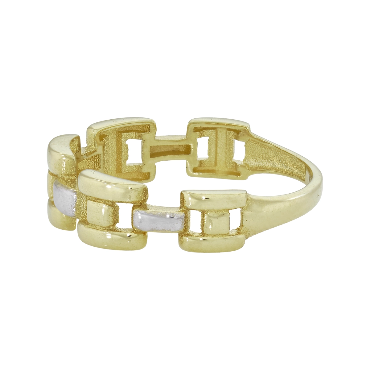 Anillo en oro amarillo de 18 Kilates con visos
