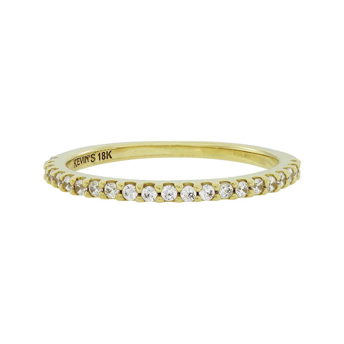 Anillo en oro amarillo de 18 Kilates, con zircones