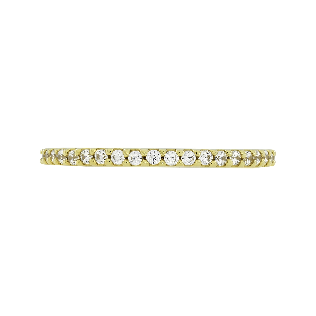 Anillo en oro amarillo de 18 Kilates, con zircones