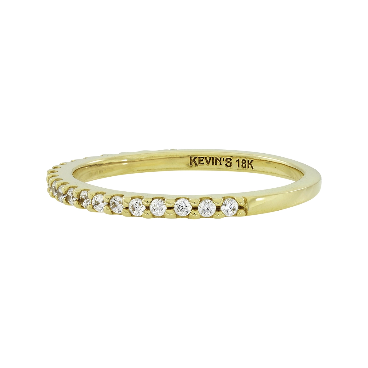 Anillo en oro amarillo de 18 Kilates, con zircones