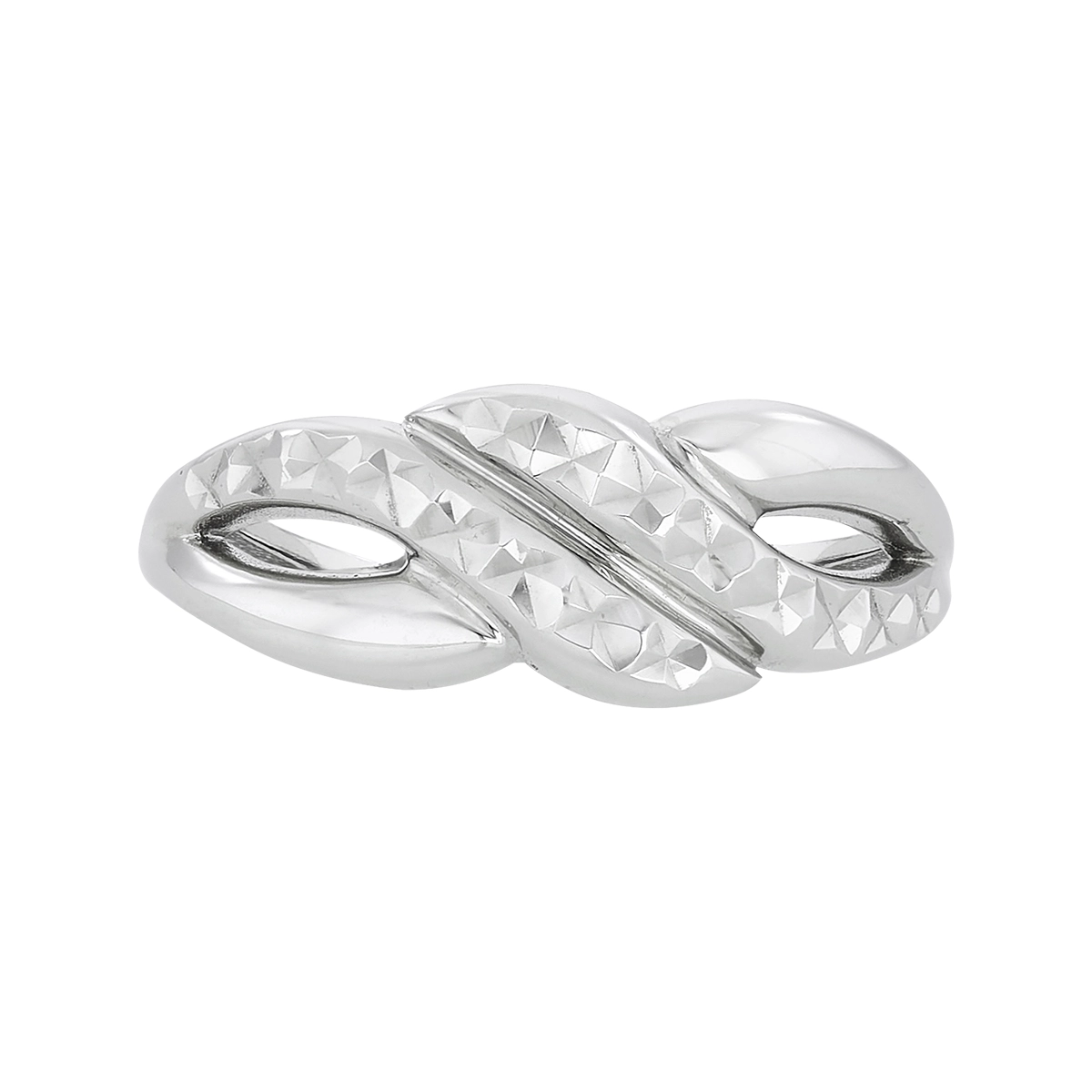 Anillo en oro blanco de 18 Kilates con visos