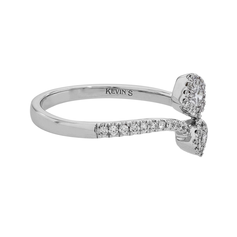 Anillo en oro blanco de 18 Kilates, con diamantes de 0.32 Ct