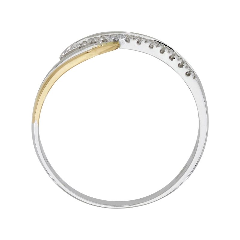 Anillo en oro blanco de 18 Kilates, con diamantes de 0.06 Ct