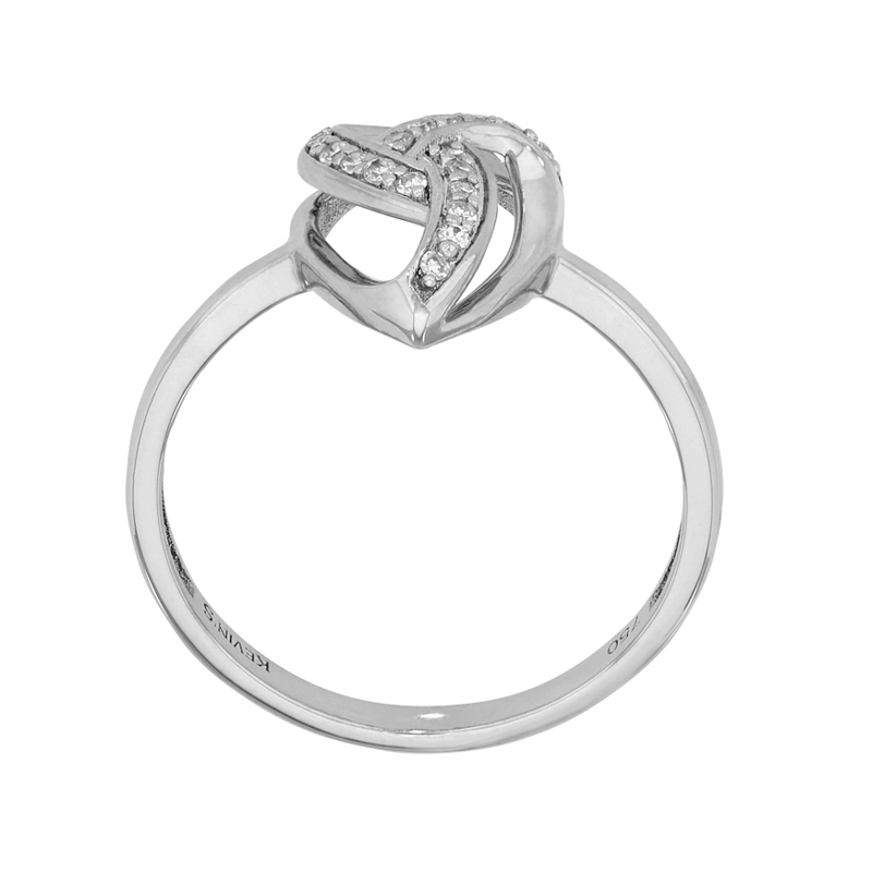 Anillo en oro blanco de 18 Kilates, con diamantes de 0.09 Ct