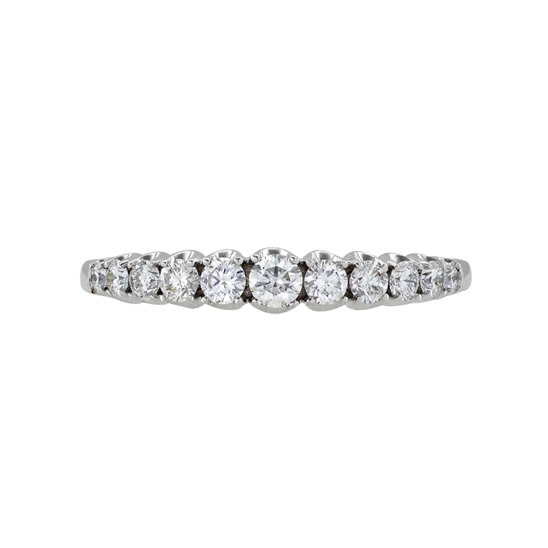 Anillo en oro blanco de 18 Kilates, con diamantes de 0.37 Ct