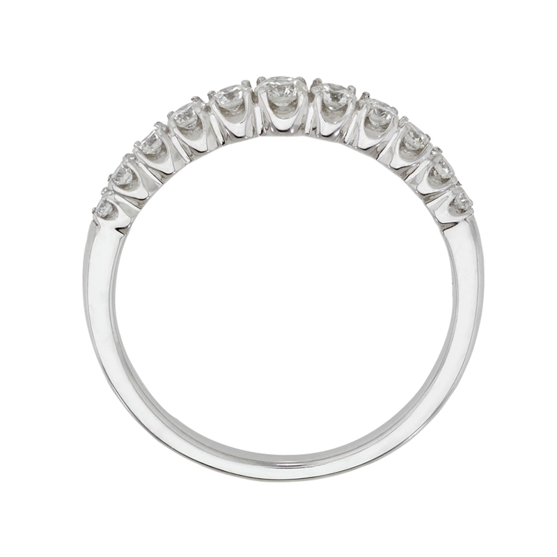 Anillo en oro blanco de 18 Kilates, con diamantes de 0.37 Ct