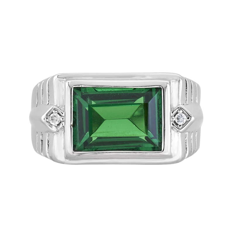 Anillo en plata Ley 925, con cristal central, de la coleccion Sueños