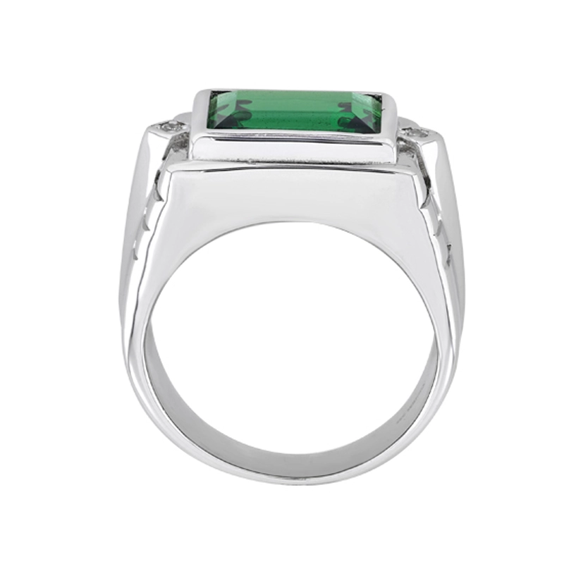 Anillo en plata Ley 925, con cristal central, de la coleccion Sueños