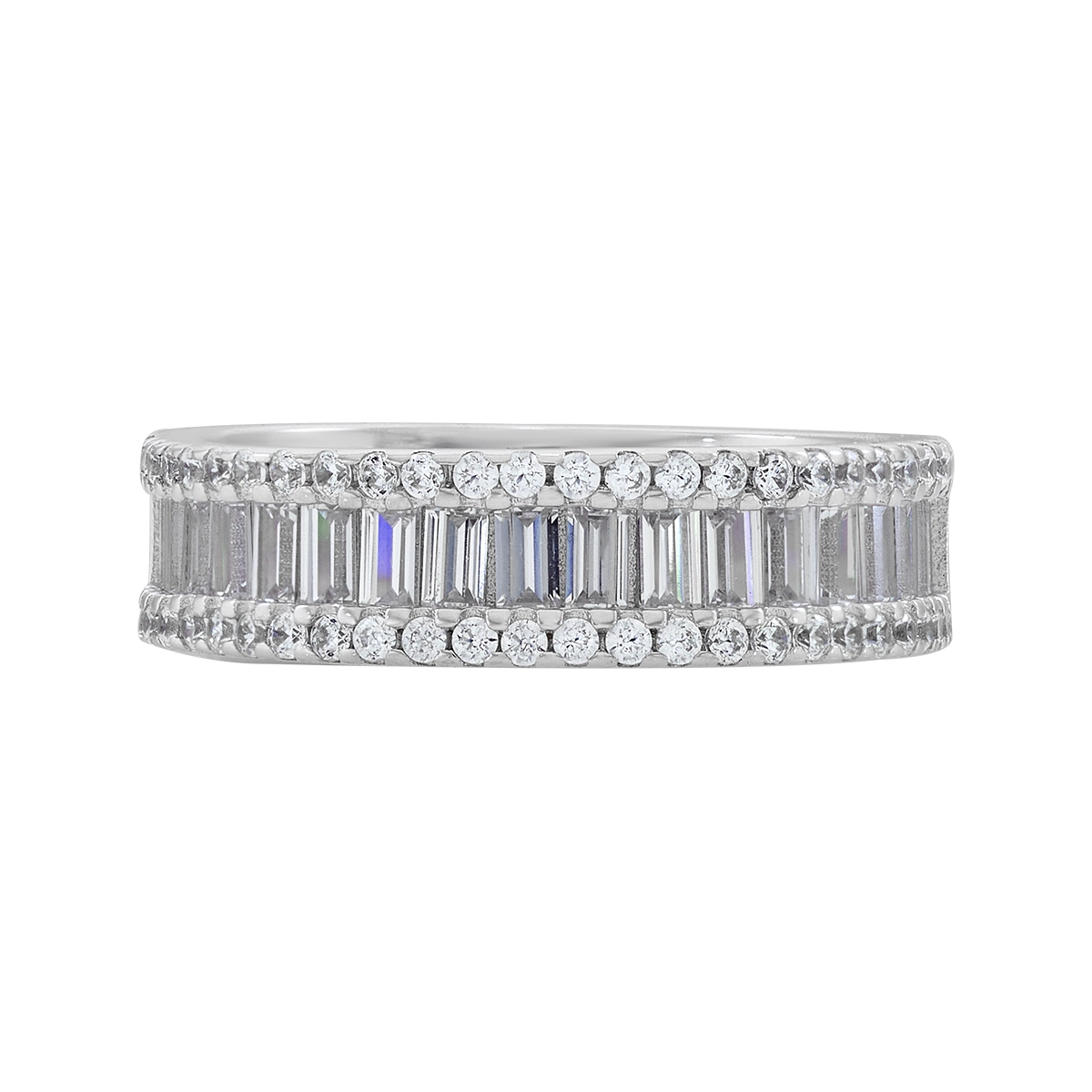 Anillo en plata Ley 925, con cristales, de la coleccion Sueños