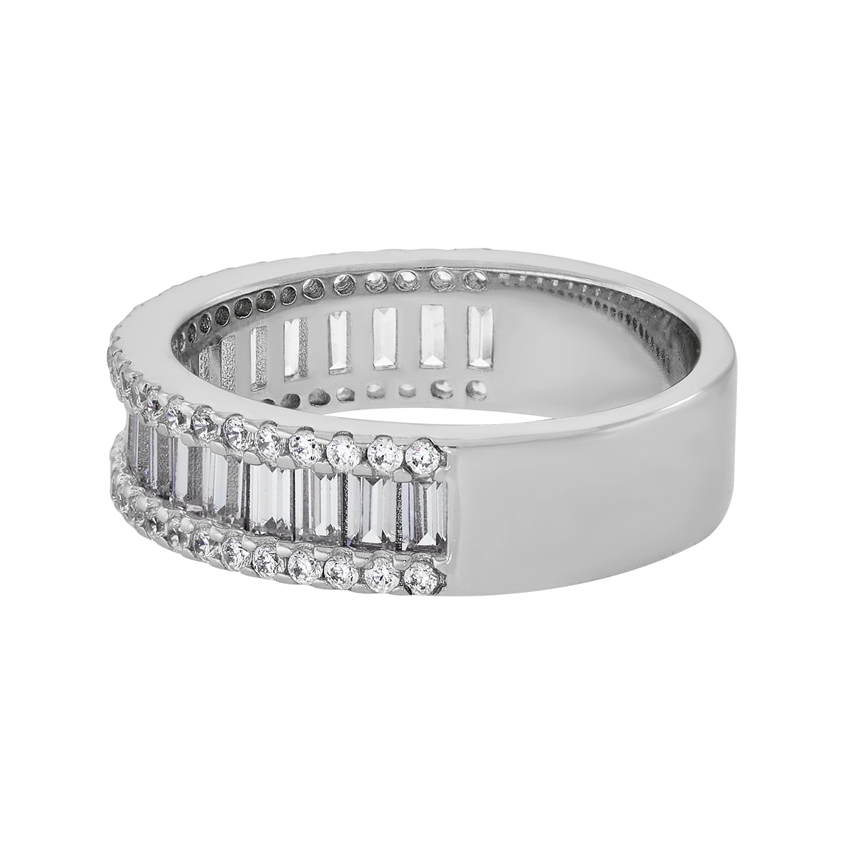 Anillo en plata Ley 925, con cristales, de la coleccion Sueños