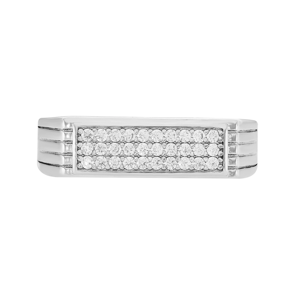 Anillo en plata Ley 925, con cristales, de la coleccion Sueños