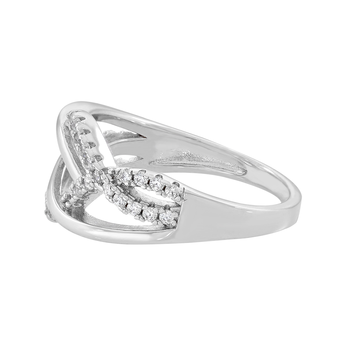 Anillo en plata Ley 925, con cristales, de la coleccion Sueños