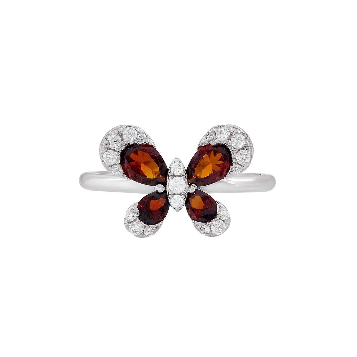 Anillo en plata Ley 925, con cristales, de la coleccion Sueños
