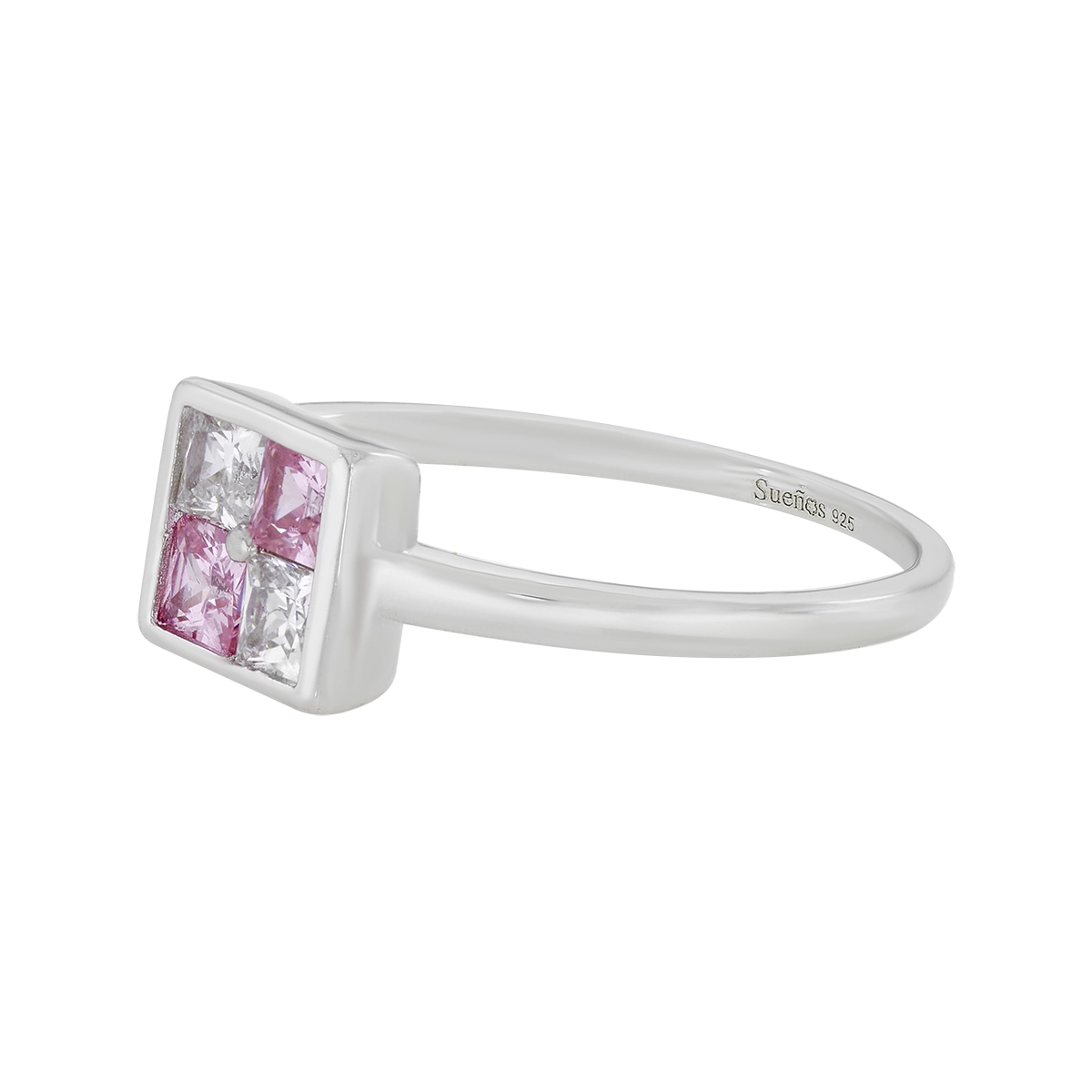 Anillo en plata Ley 925, con cristales, de la coleccion Sueños