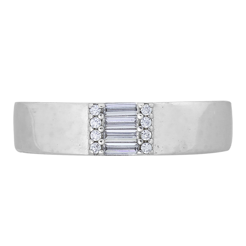 Anillo en plata Ley 925, con zircones, de la coleccion Sueños