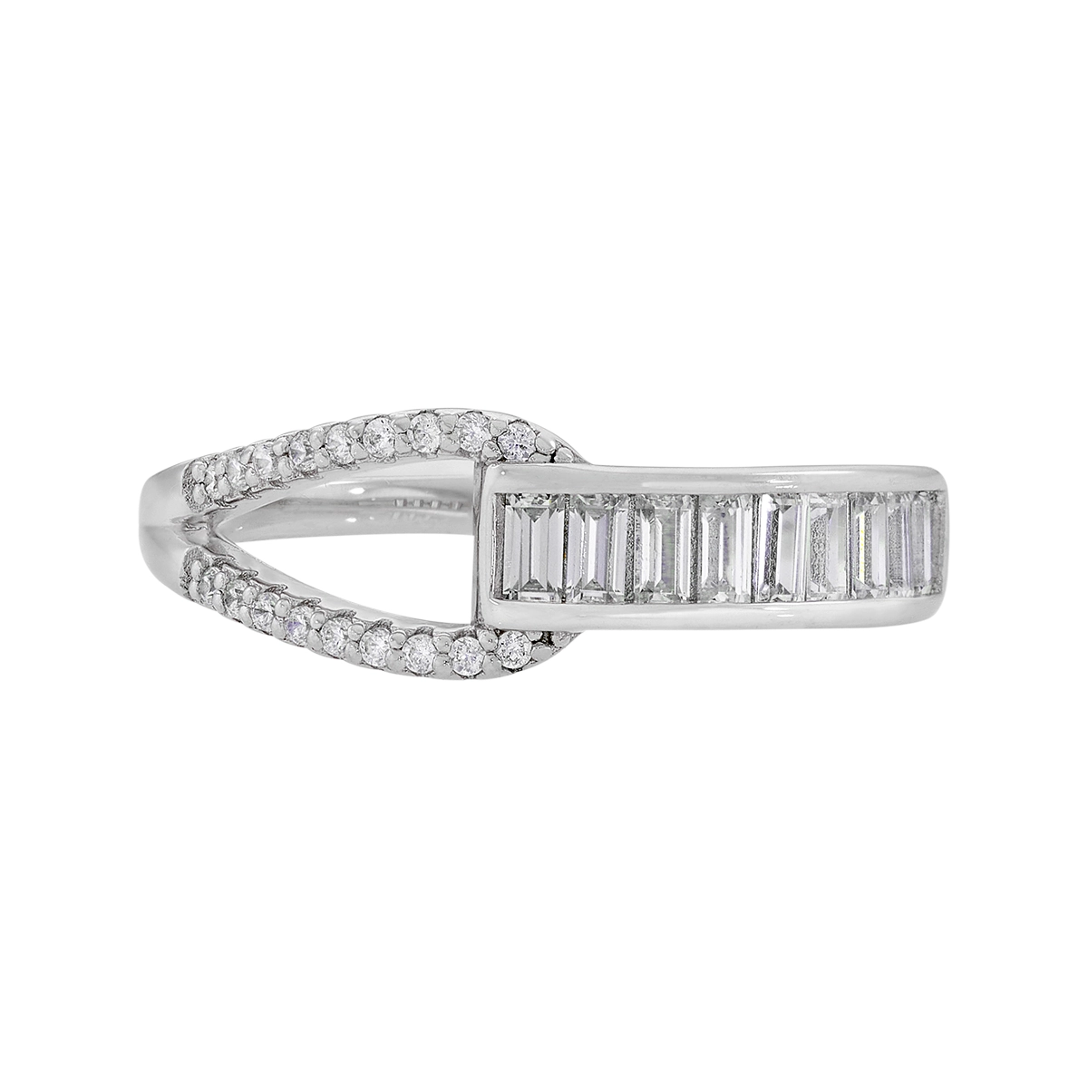 Anillo en plata Ley 925, con cristales, de la coleccion Sueños