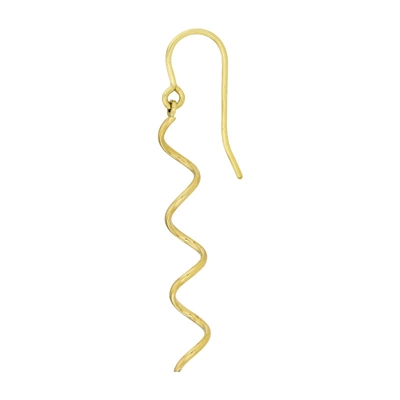 Aretes en oro amarillo de 18 Kilates, Espiral