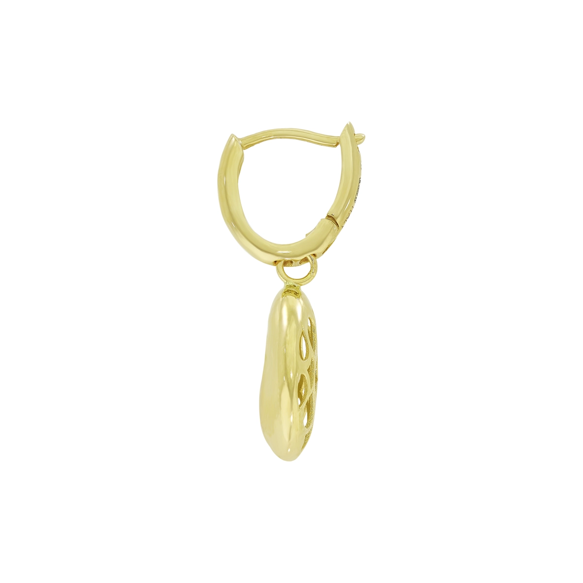 Aretes en oro amarillo de 18 Kilates, Lágrima