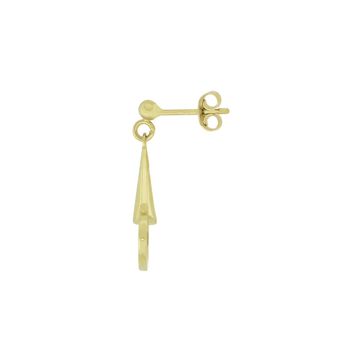 Aretes en oro amarillo de 18 Kilates, Figuras geométricas
