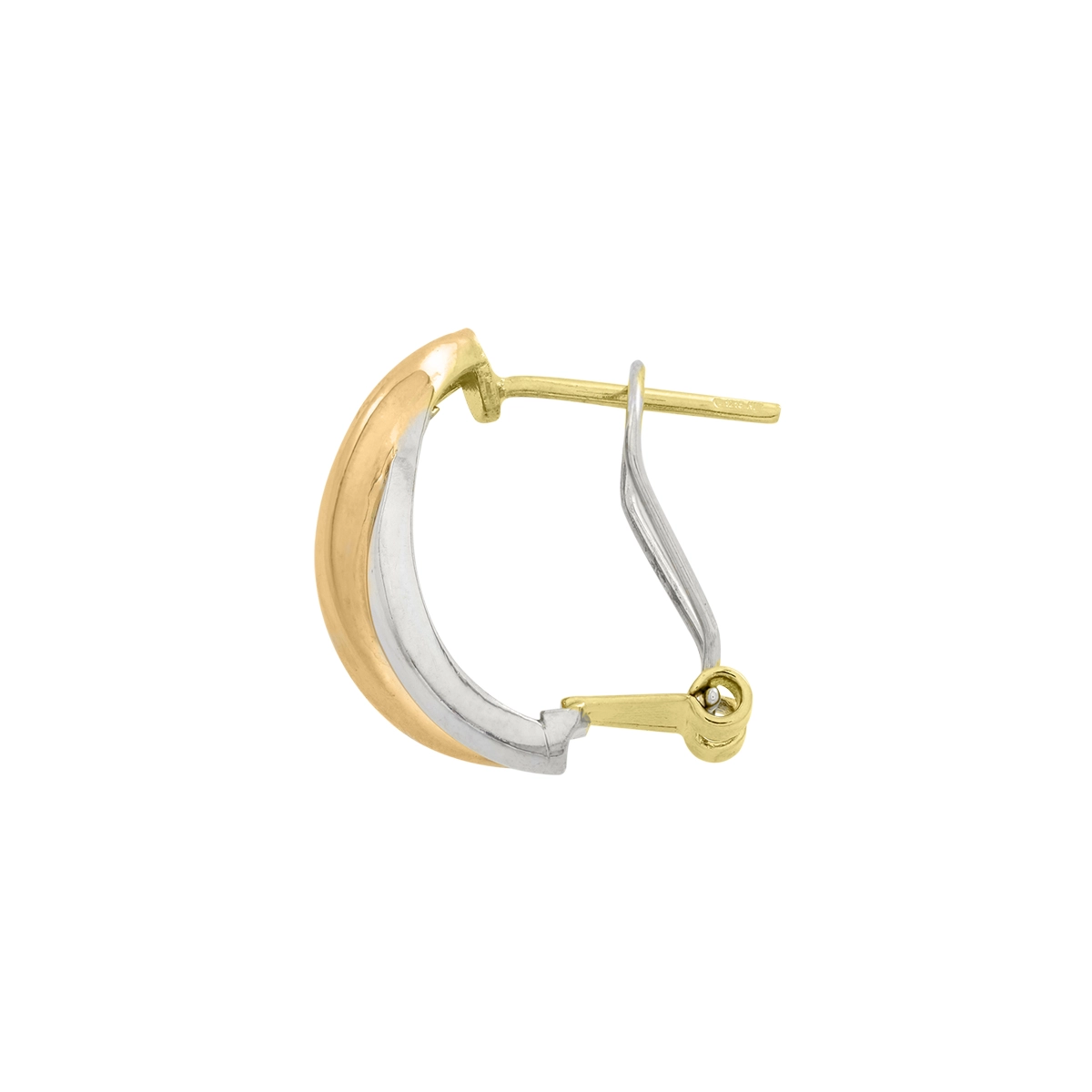 Aretes en oro amarillo de 18 Kilates, Franjas