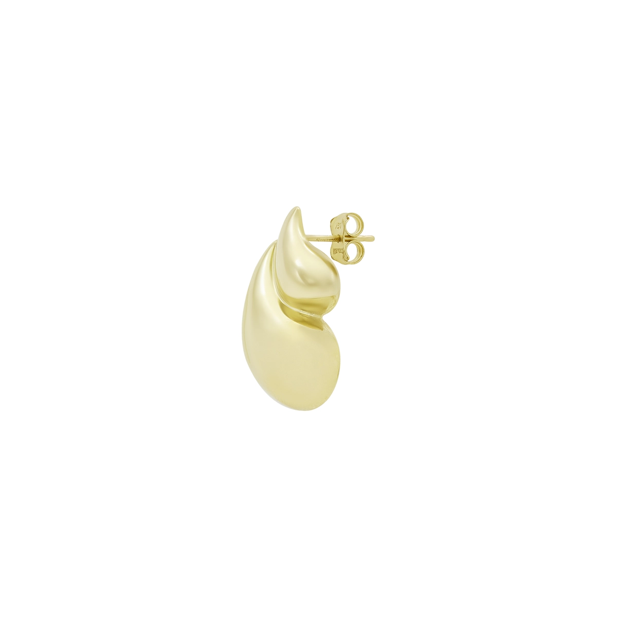 Aretes en oro amarillo de 18 Kilates, Gota