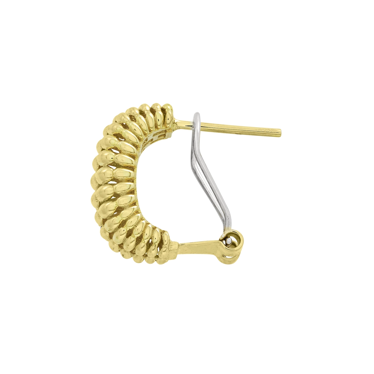 Aretes en oro amarillo de 18 Kilates, Franjas