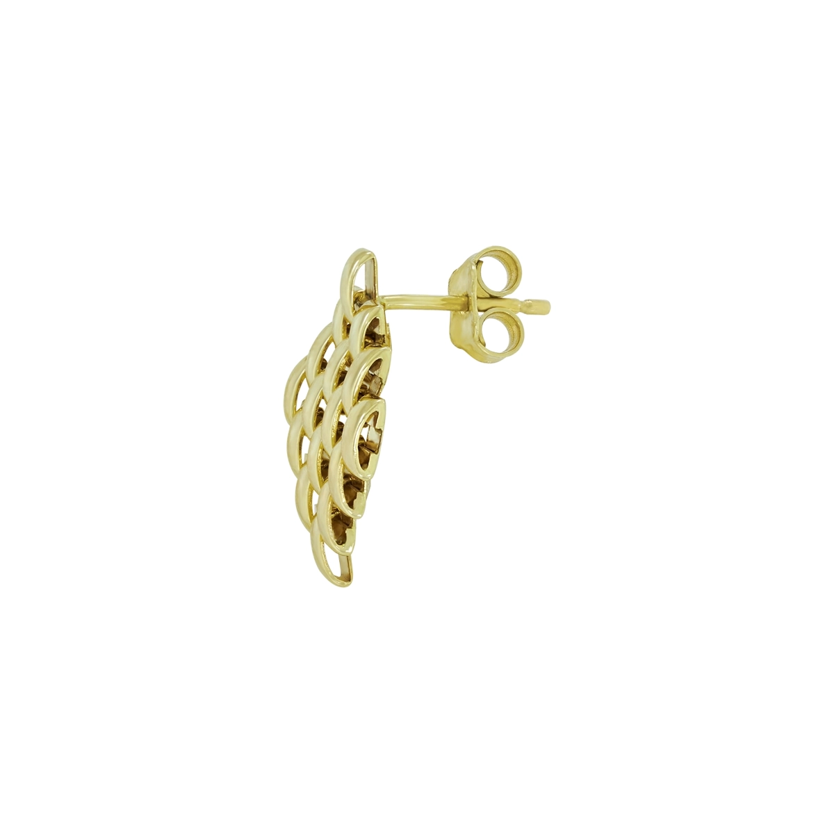 Aretes en oro amarillo de 18 Kilates, Figuras geométricas
