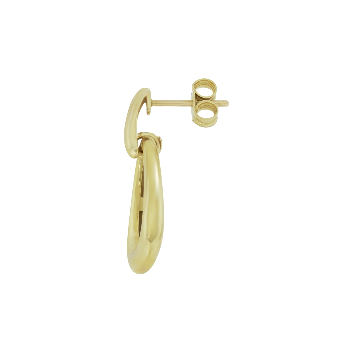 Aretes en oro amarillo de 18 Kilates, Lágrima