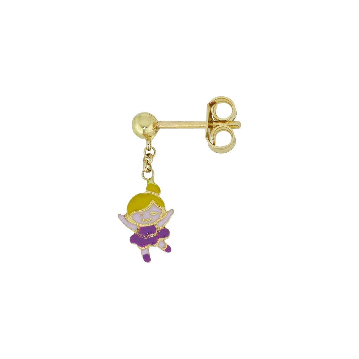 Aretes en oro amarillo de 18 Kilates