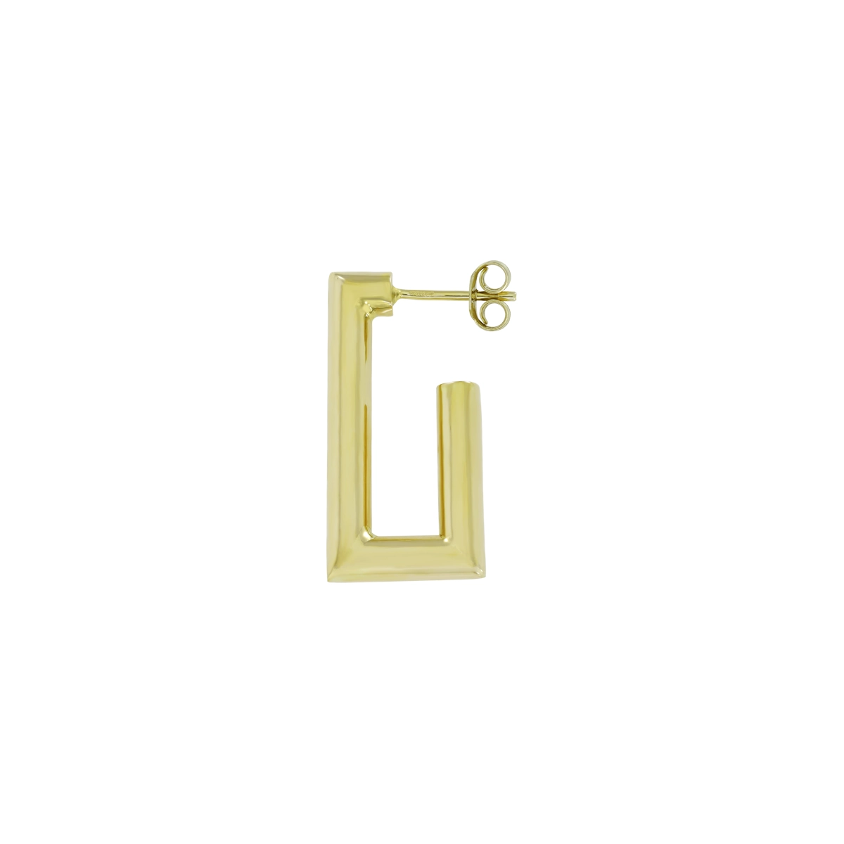 Aretes en oro amarillo de 18 Kilates, Figuras geométricas