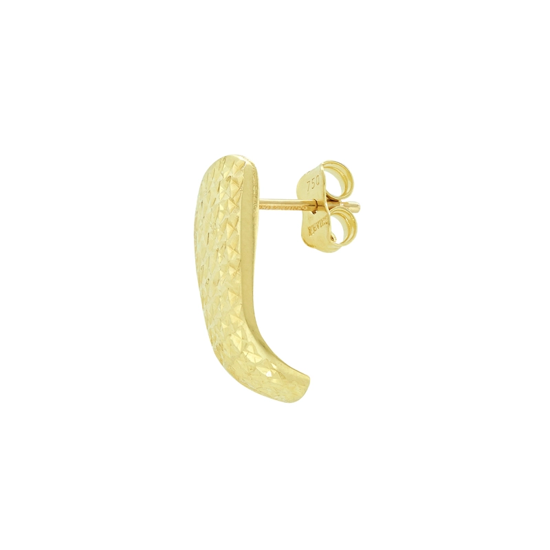 Aretes en oro amarillo de 18 Kilates con visos, Barras