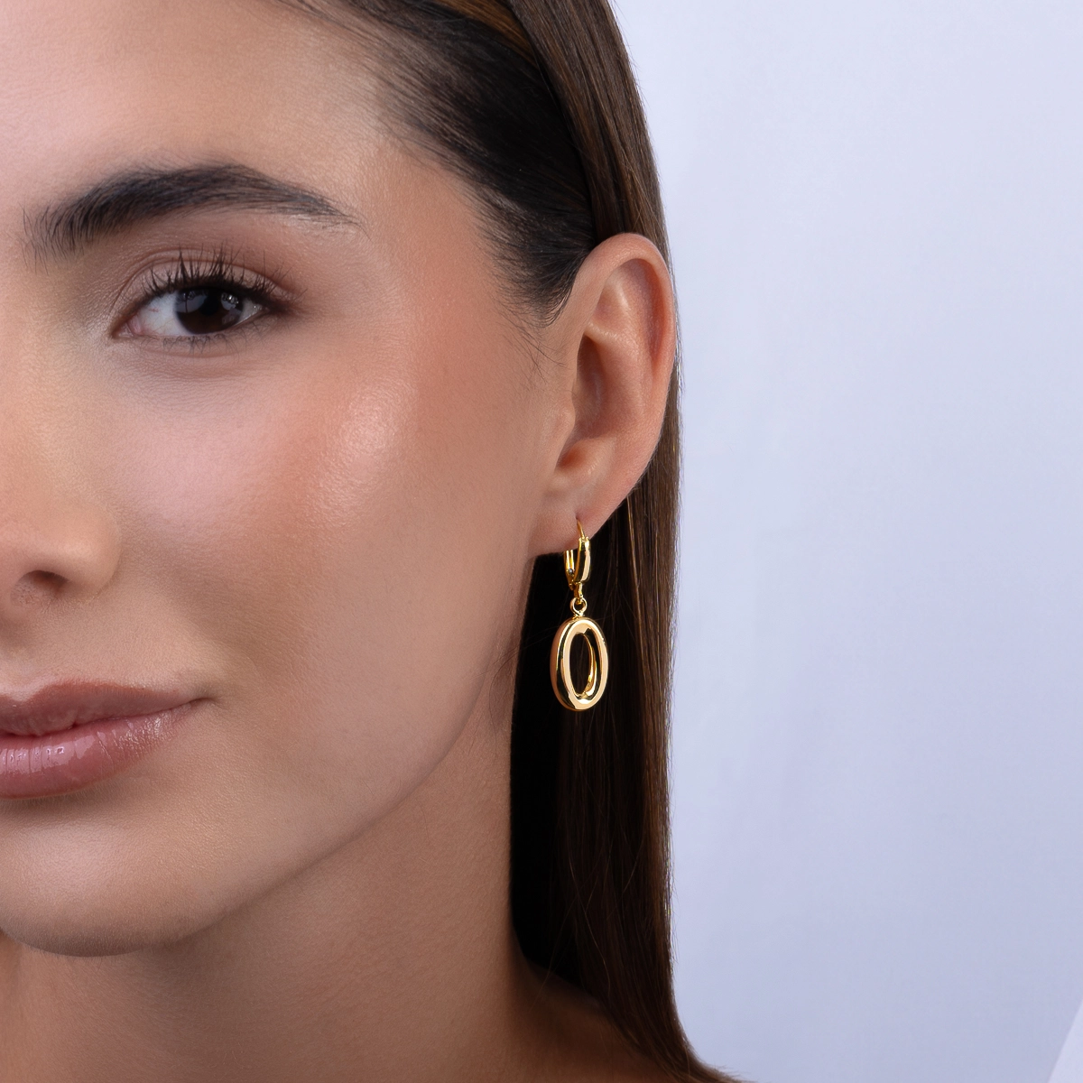 Aretes en oro amarillo de 18 Kilates, Figuras geométricas