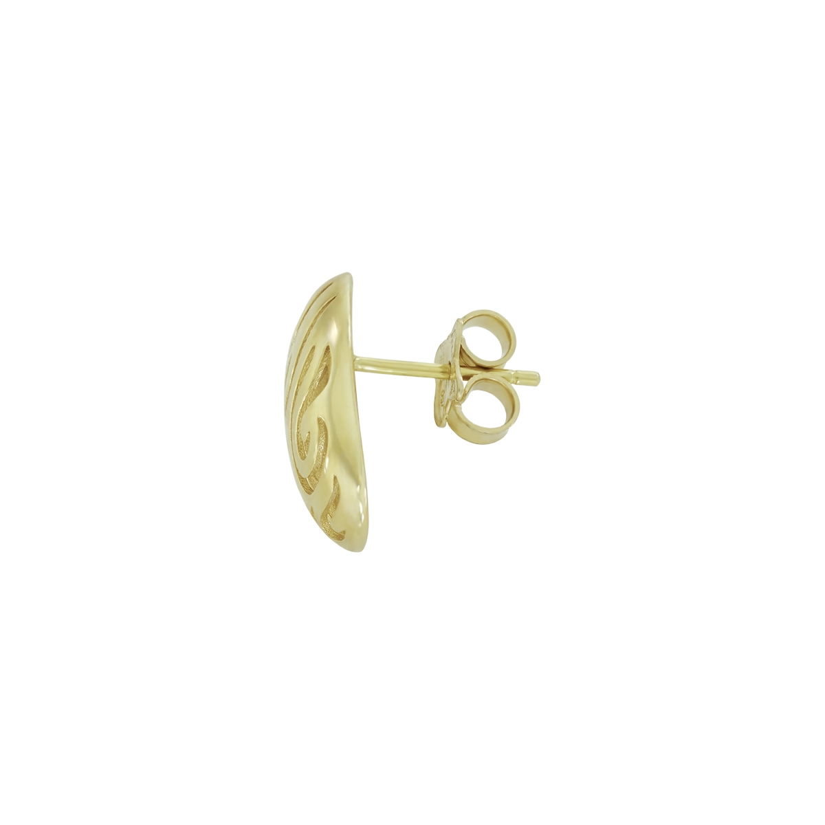 Aretes en oro amarillo de 18 Kilates con visos, Figuras geométricas