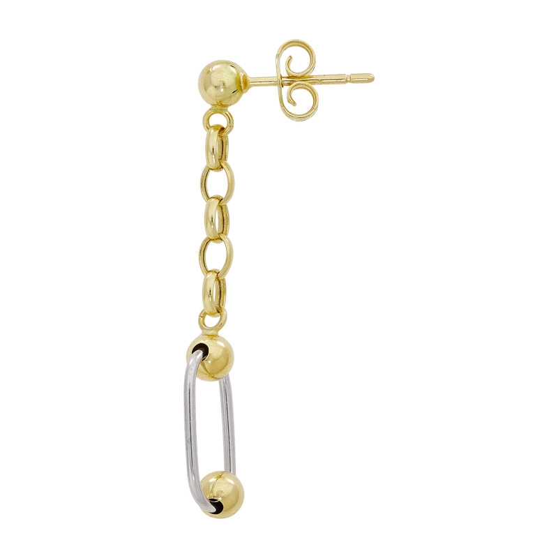 Aretes en oro amarillo de 18 Kilates, Figuras geométricas