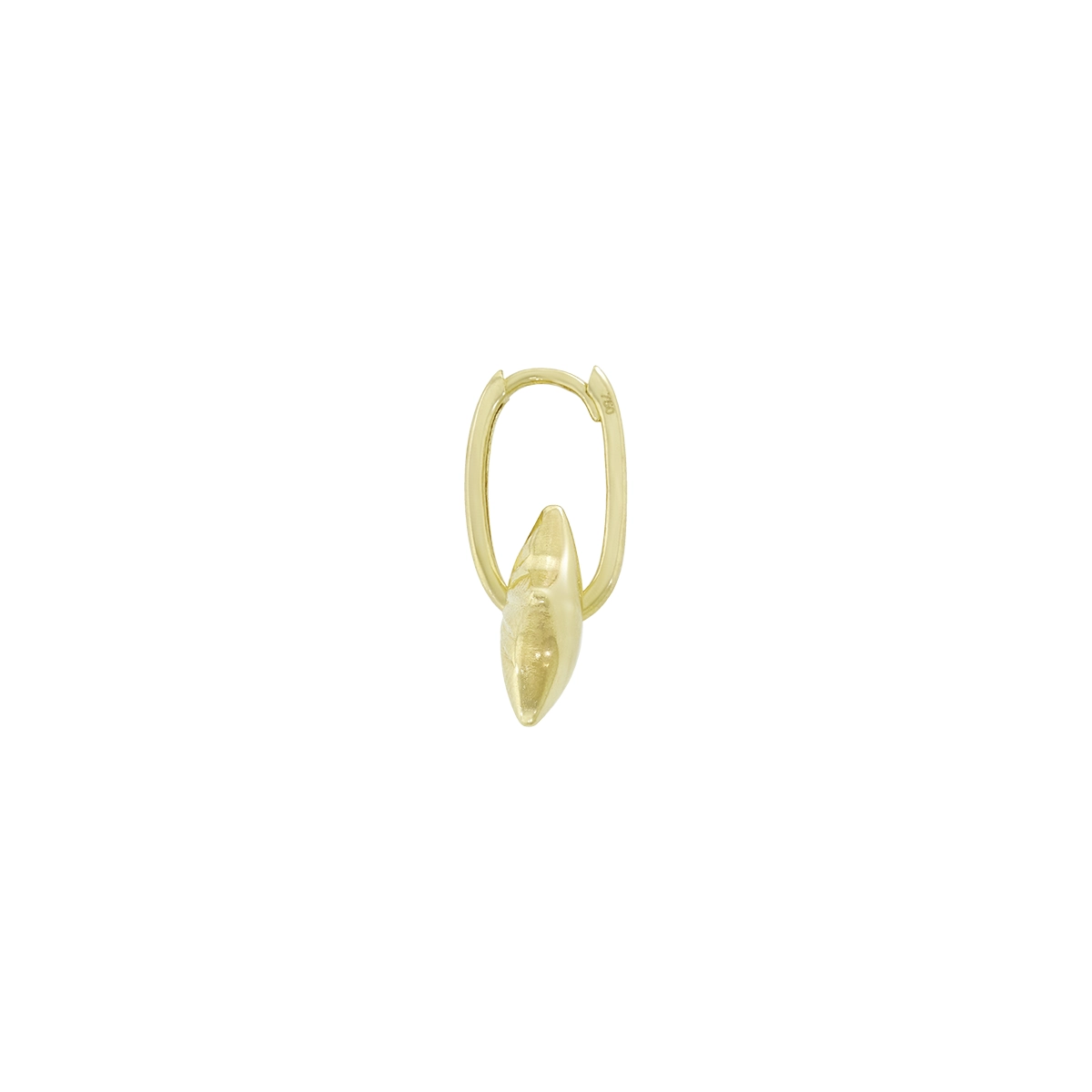 Aretes en oro amarillo de 18 Kilates con visos, Estrella