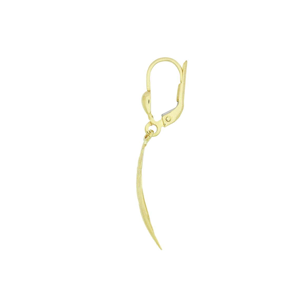 Aretes en oro amarillo de 18 Kilates con visos, Franjas