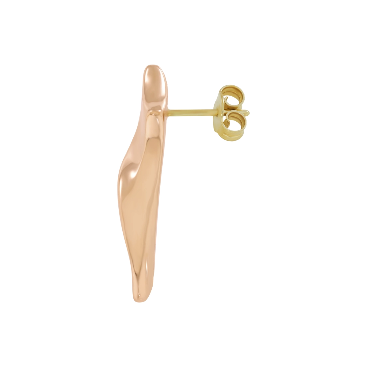 Aretes en oro amarillo de 18 Kilates, Barras