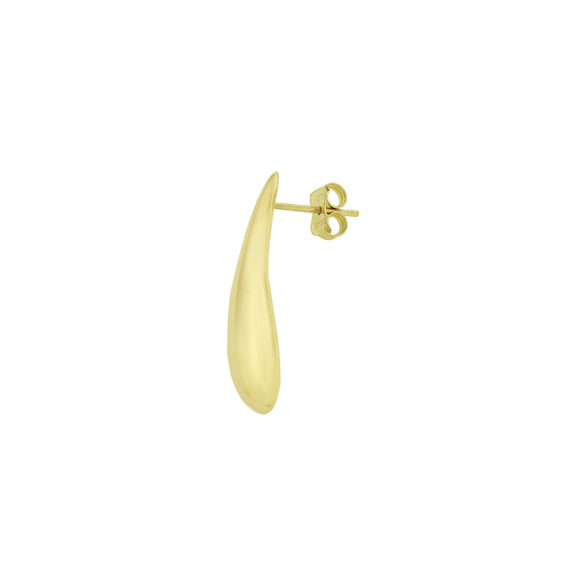 Aretes en oro amarillo de 18 Kilates, Gota