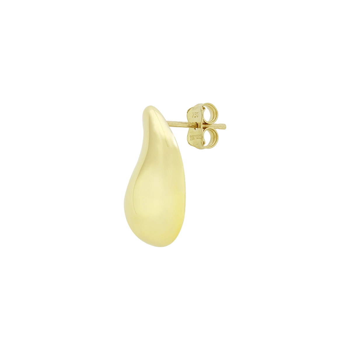 Aretes en oro amarillo de 18 Kilates, Gota