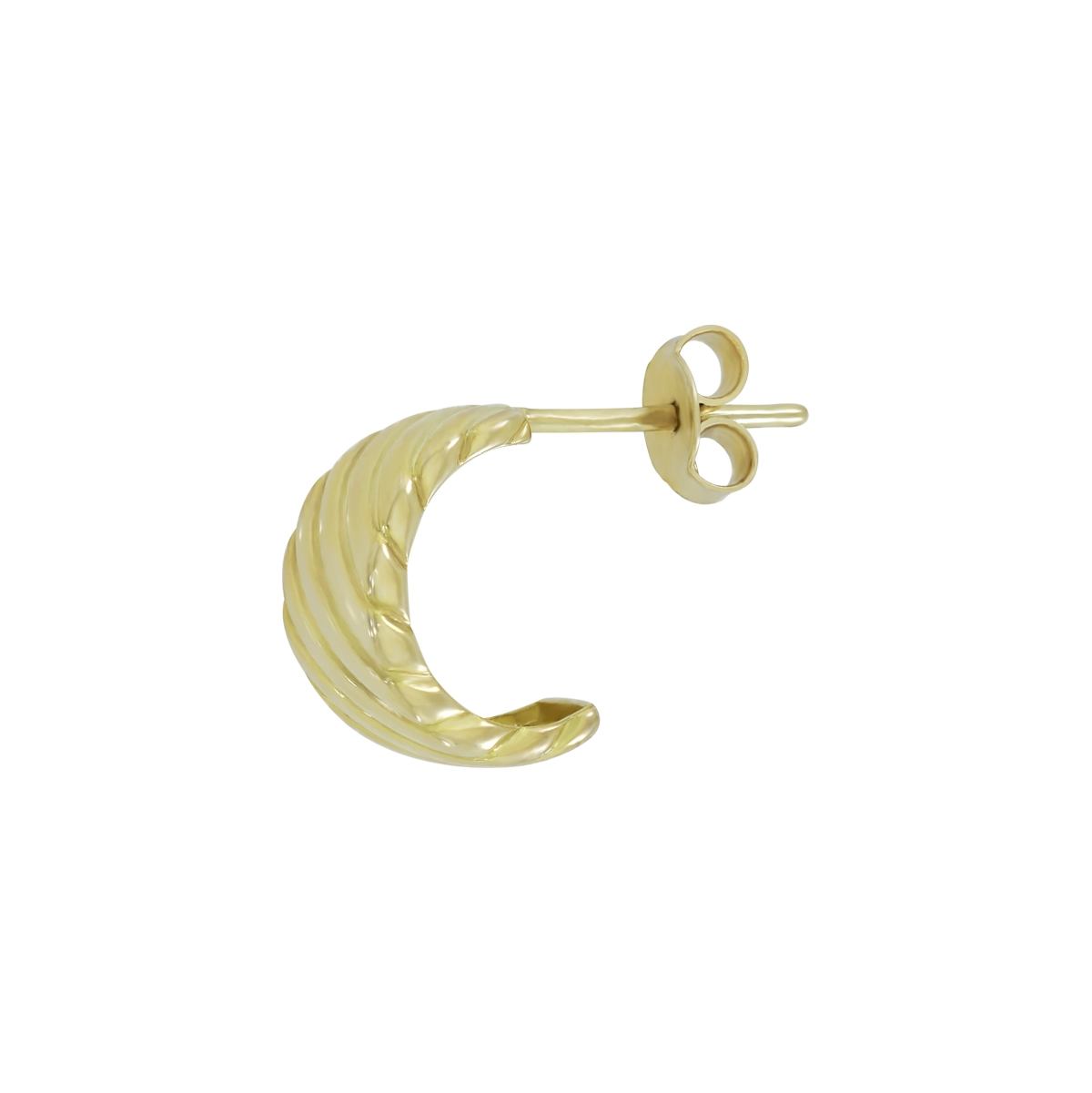 Aretes en oro amarillo de 18 Kilates, Franjas