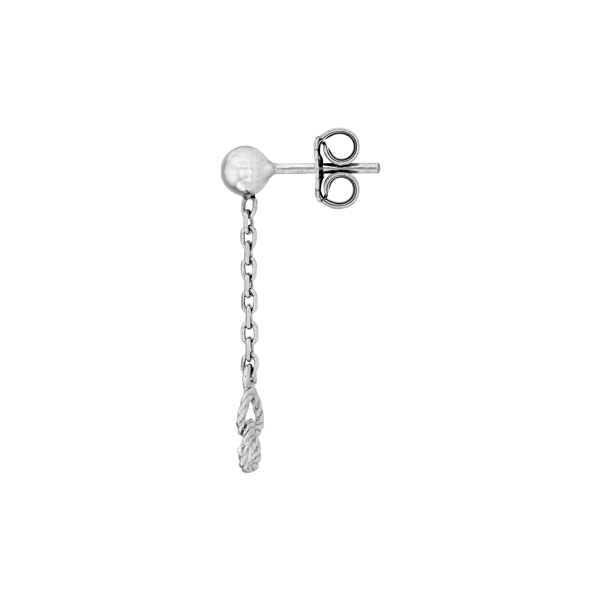 Aretes en plata Ley 925 con visos, Tiras, de la coleccion Sueños
