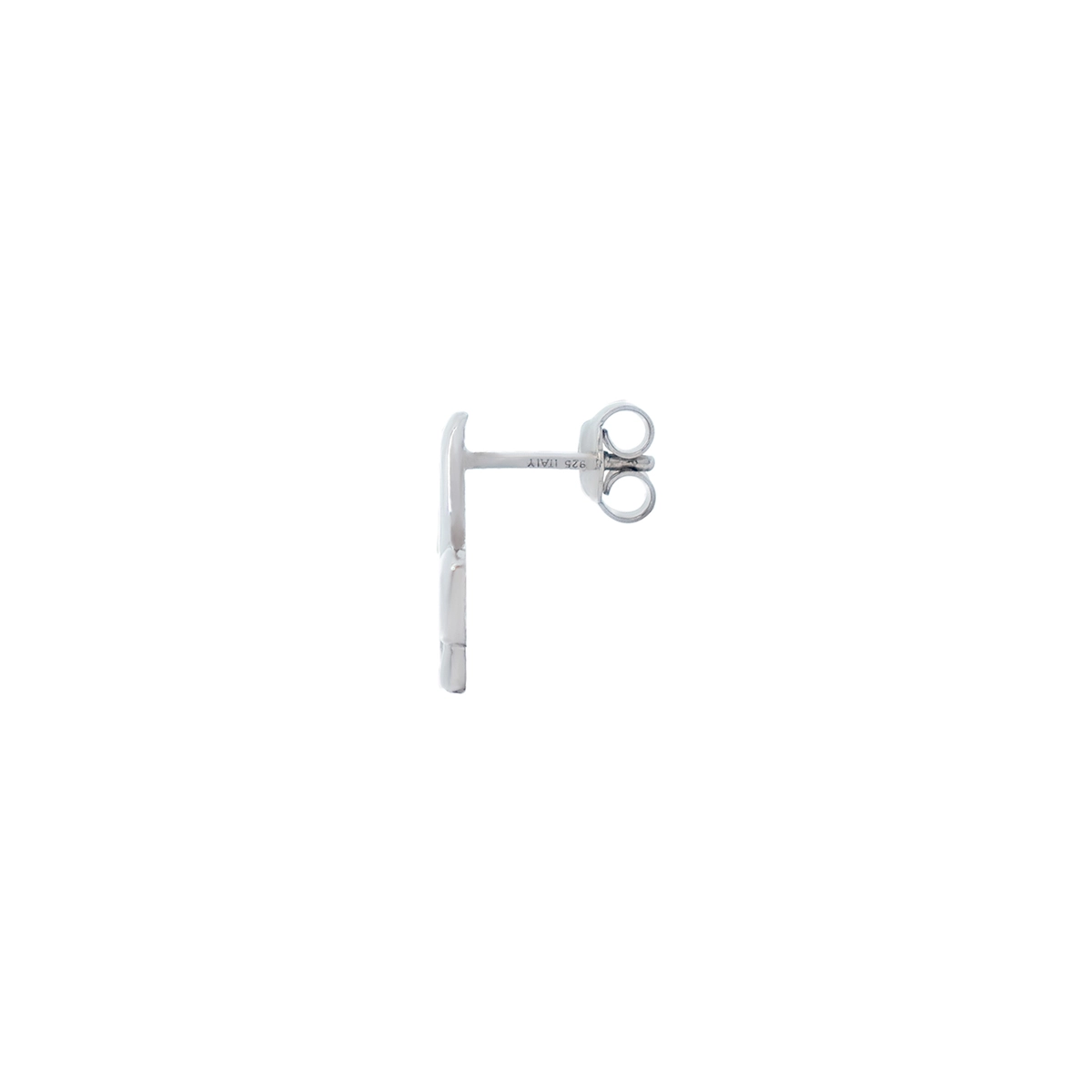 Aretes en plata Ley 925, Flores