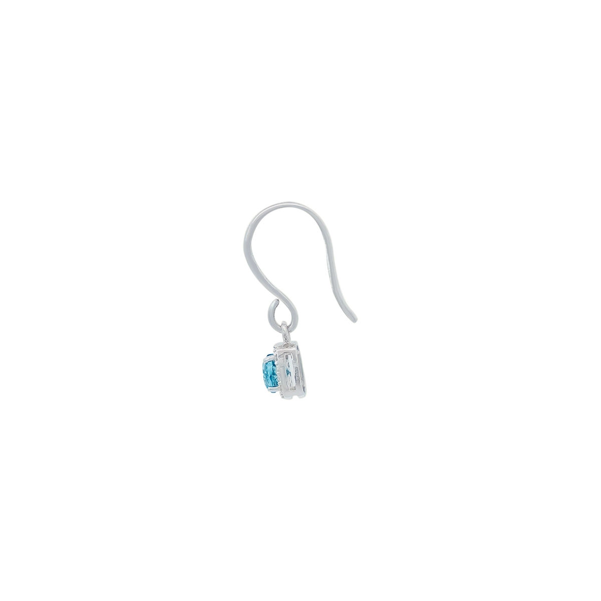 Aretes en plata Ley 925, Figuras geométricas, con 2 zircones centrales y decoración en zircones, de la coleccion Sueños